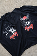 Load image into Gallery viewer, Graphic T-shirt inspired by Berserk Manga, Featuring Griffith, Guts,  and the relentless stare of the leader of the Hawks.
